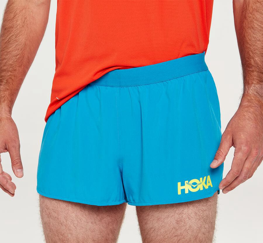 Short Hoka One One Performance Homme - Bleu - DGX-045673